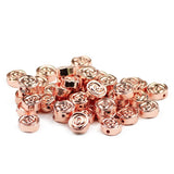 WLYeeS Hematite Coin Spacer Beads 8mm for DIY Jewelry Bracelet Making