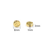 WLYeeS Hematite Coin Spacer Beads 8mm for DIY Jewelry Bracelet Making