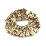 WLYeeS Hematite Coin Spacer Beads 8mm for DIY Jewelry Bracelet Making
