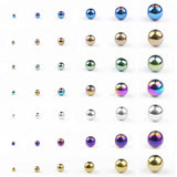 Silver Plated Hematite Beads Round Natural Stone 2-10mm Loose Beads