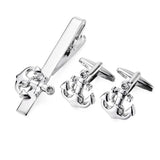 High-End Anchor Tie Clip Cufflinks Men French Cufflinks Set