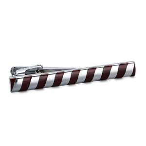 Silvery Twill Tie Clip for Men's Wedding Dress