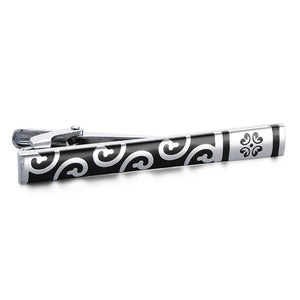 Men's Enamel Crafted Silvery Tie for Wedding Accessories