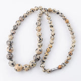 Purple Crystal Dream Agates Round Beads Necklace 17.5"