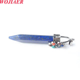 7 Chakra Crystal Stone Sword Pendant Necklace