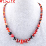 Natural Dream Agate Gem Stone Necklace 17.5 Inches