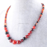 Natural Dream Agate Gem Stone Necklace 17.5 Inches