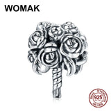 925 Sterling Silver Bridal Bouquet Charm Beads for Bracelet Bangle