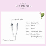 925 Silver Vine Safety Chain for Bracelet Charm DIY