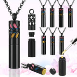 Perfume Bottle Pendant Necklace Stainless Steel Diffuser Aromatherapy Locket
