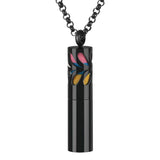 Perfume Bottle Pendant Necklace Stainless Steel Diffuser Aromatherapy Locket