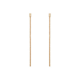 Geometric Gypsophila Tassel Earrings 925 Silver Plated