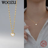 925 Silver Heart Enamel Pendant Necklace For Women