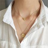 925 Silver Bohemian Bee Pendant Necklace for Women