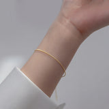 925 Silver Beads Bracelet for Women Teenager Daily Life Jewelry