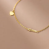 925 Silver Heart Chain Bracelet for Women 18k Jewelry Gift