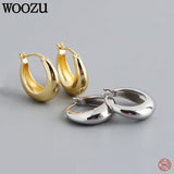 925 Silver Huggie Hoop Earrings Party Punk Charms Ear Buckle Jewelry