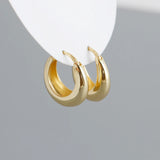 925 Silver Huggie Hoop Earrings Party Punk Charms Ear Buckle Jewelry