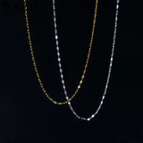 925 Silver Classic Chain Necklace for Women Statement Charms Choker