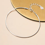 925 Sterling Silver Snake Bone Chain Bracelet for Women