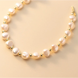 925 Silver Pearl Bee Zircon OT Bracelet Wedding Jewelry