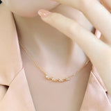 925 Silver Paris Tears Pendant Necklace Zircon Wedding Jewelry