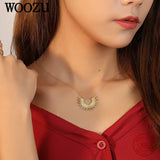 925 Silver Rivets Pendant Necklace for Women French Minimalist Jewelry