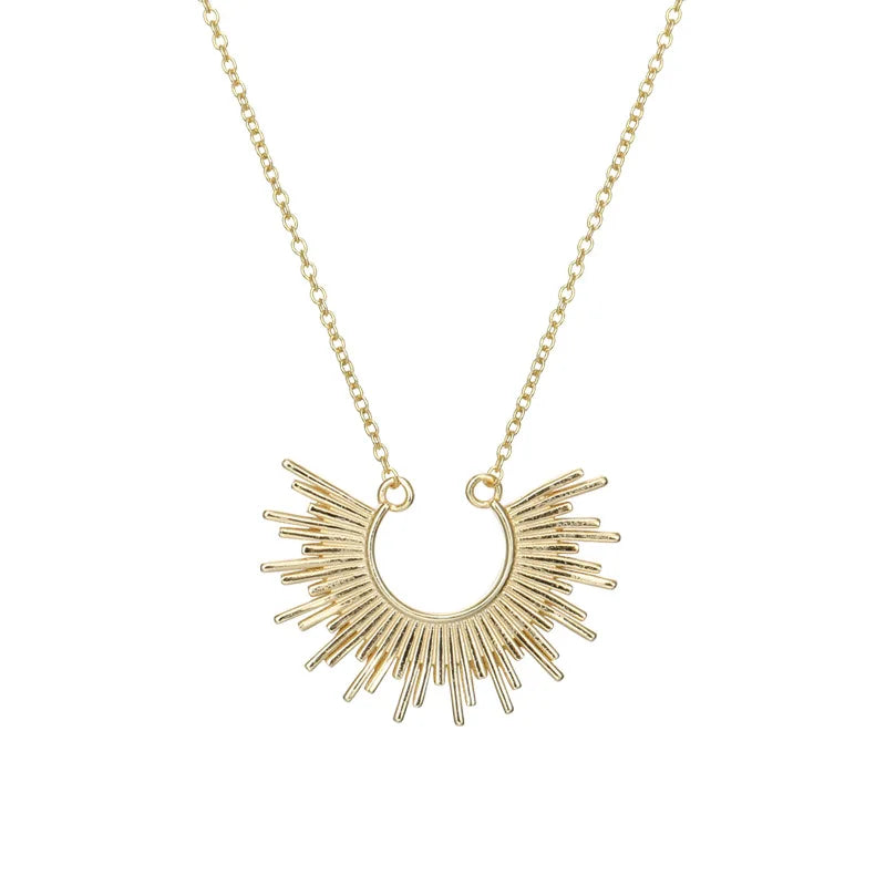 925 Silver Rivets Pendant Necklace for Women French Minimalist Jewelry