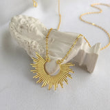 925 Silver Rivets Pendant Necklace for Women French Minimalist Jewelry