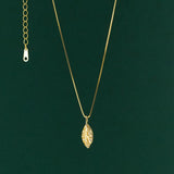 Sterling Silver Leaf Pendant Necklace for Women Teen Party
