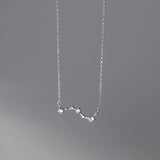 925 Silver Star Chain Necklace for Women Charm Jewelry Gift