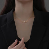 925 Silver Star Chain Necklace for Women Charm Jewelry Gift