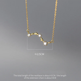 925 Silver Star Chain Necklace for Women Charm Jewelry Gift