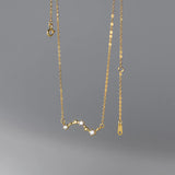 925 Silver Star Chain Necklace for Women Charm Jewelry Gift