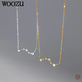 925 Silver Star Chain Necklace for Women Charm Jewelry Gift