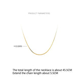 925 Silver Box Chain Necklaces for Women