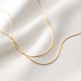 925 Silver Box Chain Necklaces for Women