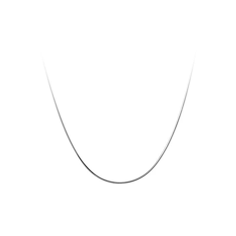 925 Silver Box Chain Necklaces for Women