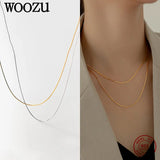 925 Silver Box Chain Necklaces for Women