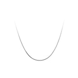 925 Silver Box Chain Necklaces for Women
