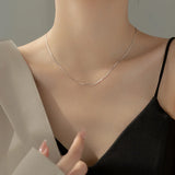 925 Silver Box Chain Necklaces for Women