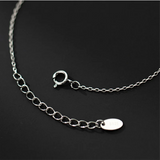 925 Silver Geometric Gloss Cross Charm Bracelet Women Rock Party Jewelry