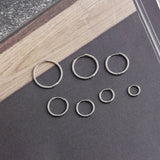 925 Silver Gothic Twist Huggie Hoop Earrings Women Men Charms Ear Buckle