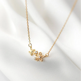 925 Silver Flower Pendant Necklace for Women - Romantic Jewelry Gift