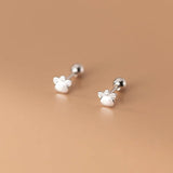 925 Silver Cat Claw Stud Earrings for Women