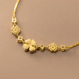 925 Silver Opal Flower Bracelet for Women Teen Wedding Gift