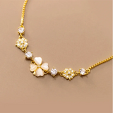 925 Silver Opal Flower Bracelet for Women Teen Wedding Gift
