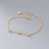 925 Silver Twist Stone Bracelet for Women Party 18k Jewelry