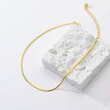 925 Silver Golden Gloss Snake Bone Anklet for Women Punk Rock Beach Foot Jewelry