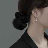 Baroque Pearl Twist Pendant Earrings - Romantic Jewelry Gift